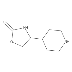 4-(Piperidin-4-yl)-1,3-oxazolidin-2-one Structure