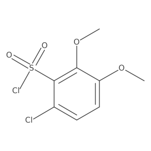 6-Chloro-2,3-dimethoxybenzene-1-sulfonyl chloride结构式