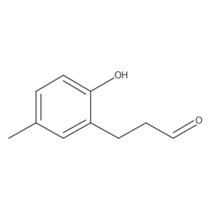 3-(2-Hydroxy-5-methylphenyl)propanal结构式