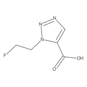 1-(2-fluoroethyl)-1H-1,2,3-Triazole-5-carboxylic acid结构式