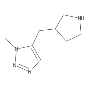 1-Methyl-5-[(pyrrolidin-3-yl)methyl]-1h-1,2,3-triazole结构式