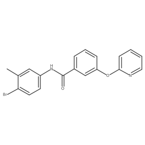 N-(4-bromo-3-methylphenyl)-3-(pyridin-2-yloxy)benzamide结构式