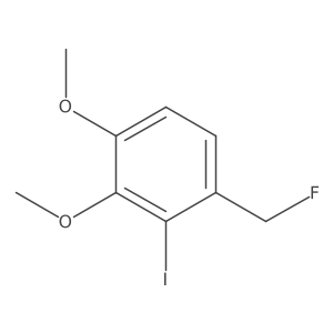 1,2-Dimethoxy-3-iodo-4-(fluoromethyl)benzene结构式