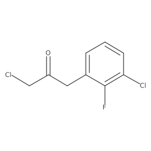 1-Chloro-3-(3-chloro-2-fluorophenyl)propan-2-one Structure