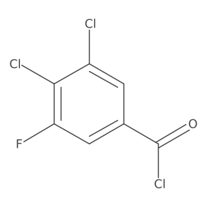 3,4-Dichloro-5-fluorobenzoyl chloride结构式