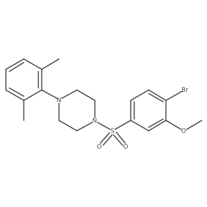 1-(4-Bromo-3-methoxybenzenesulfonyl)-4-(2,6-dimethylphenyl)piperazine Structure