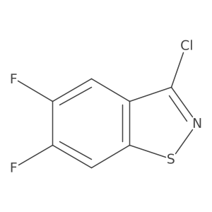 3-Chloro-5,6-difluoro-1,2-benzothiazole Structure