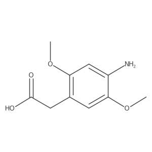 2-(4-Amino-2,5-dimethoxyphenyl)acetic acid Structure