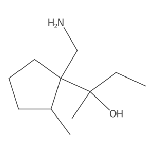 2-[1-(Aminomethyl)-2-methylcyclopentyl]butan-2-ol Structure