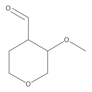 3-Methoxytetrahydro-2H-pyran-4-carbaldehyde Structure