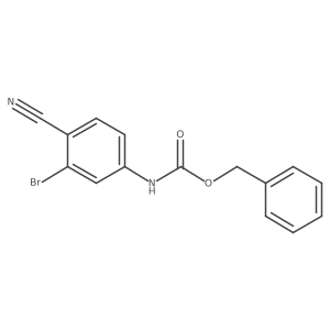 benzyl N-(3-bromo-4-cyanophenyl)carbamate Structure