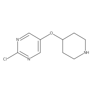 2-Chloro-5-(piperidin-4-yloxy)pyrimidine Structure