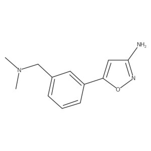 5-{3-[(Dimethylamino)methyl]phenyl}-1,2-oxazol-3-amine Structure