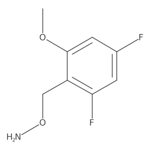 O-[(2,4-difluoro-6-methoxyphenyl)methyl]hydroxylamine结构式