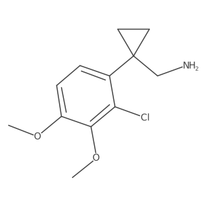 [1-(2-Chloro-3,4-dimethoxyphenyl)cyclopropyl]methanamine Structure