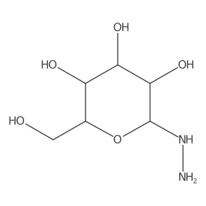 1-Deoxy-1-hydrazinyl-I(2)-D-glucopyranose Structure