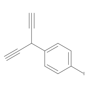 1-Iodo-4-(penta-1,4-diyn-3-yl)benzene结构式