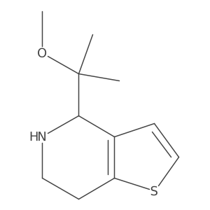 4-(2-Methoxypropan-2-yl)-4H,5H,6H,7H-thieno[3,2-c]pyridine结构式