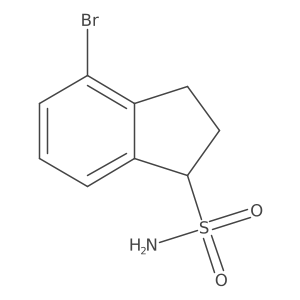 4-bromo-2,3-dihydro-1H-indene-1-sulfonamide Structure