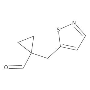 1-[(1,2-Thiazol-5-yl)methyl]cyclopropane-1-carbaldehyde Structure