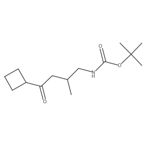 Tert-butyl (4-cyclobutyl-2-methyl-4-oxobutyl)carbamate Structure