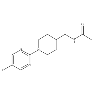 N-((1-(5-fluoropyrimidin-2-yl)piperidin-4-yl)methyl)acetamide Structure