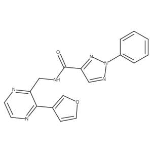 N-((3-(furan-3-yl)pyrazin-2-yl)methyl)-2-phenyl-2H-1,2,3-triazole-4-carboxamide Structure