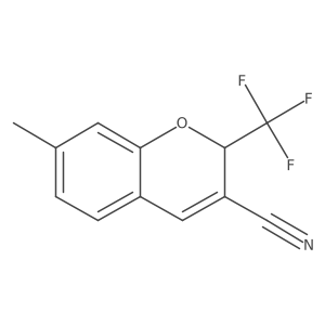 7-Methyl-2-(trifluoromethyl)-2H-chromene-3-carbonitrile Structure
