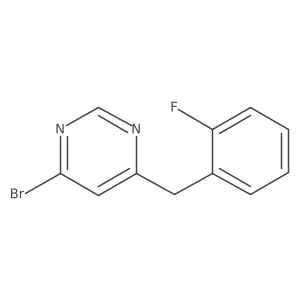 4-Bromo-6-(2-fluorobenzyl)pyrimidine Structure