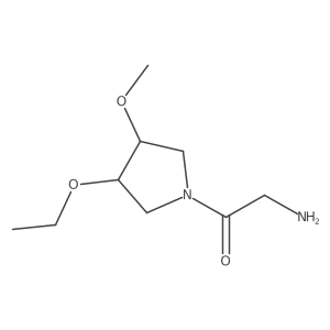 2-Amino-1-(3-ethoxy-4-methoxypyrrolidin-1-yl)ethan-1-one Structure