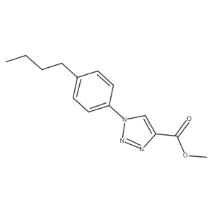methyl 1-(4-butylphenyl)-1H-1,2,3-triazole-4-carboxylate Structure