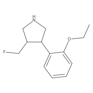 3-(2-Ethoxyphenyl)-4-(fluoromethyl)pyrrolidine Structure