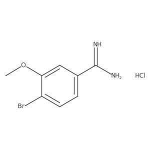 4-Bromo-3-methoxybenzimidamide hcl Structure