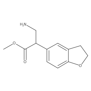 Methyl 3-amino-2-(2,3-dihydro-1-benzofuran-5-yl)propanoate结构式