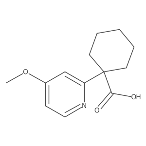 1-(4-Methoxypyridin-2-yl)cyclohexane-1-carboxylic acid结构式