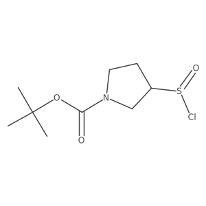 Tert-butyl 3-(chlorosulfinyl)pyrrolidine-1-carboxylate Structure