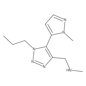 methyl({[5-(1-methyl-1H-pyrazol-5-yl)-1-propyl-1H-1,2,3-triazol-4-yl]methyl})amine Structure