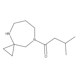 1-{4,8-Diazaspiro[2.6]nonan-8-yl}-3-methylbutan-1-one Structure