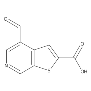 4-Formylthieno[2,3-c]pyridine-2-carboxylic acid结构式