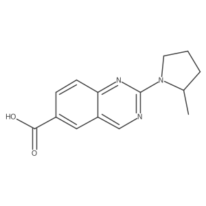 2-(2-Methylpyrrolidin-1-yl)quinazoline-6-carboxylic acid Structure