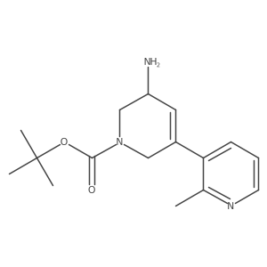 Tert-butyl 3-amino-5-(2-methylpyridin-3-yl)-1,2,3,6-tetrahydropyridine-1-carboxylate Structure