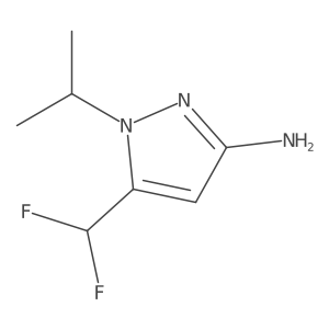5-(difluoromethyl)-1-(propan-2-yl)-1H-pyrazol-3-amine Structure