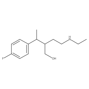 2-[2-(Ethylamino)ethyl]-3-(4-fluorophenyl)butan-1-ol结构式