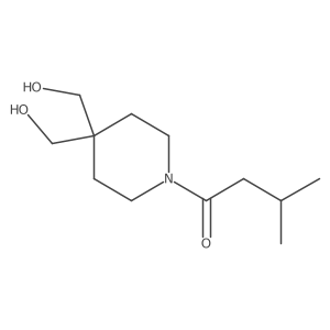 1-[4,4-Bis(hydroxymethyl)piperidin-1-yl]-3-methylbutan-1-one Structure