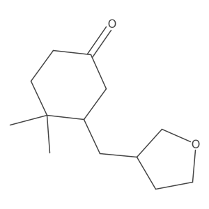 4,4-Dimethyl-3-[(oxolan-3-yl)methyl]cyclohexan-1-one结构式