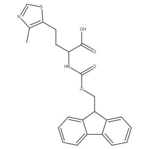 2-({[(9H-fluoren-9-yl)methoxy]carbonyl}amino)-4-(4-methyl-1,3-thiazol-5-yl)butanoic acid Structure