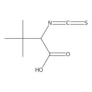 (2S)-2-isothiocyanato-3,3-dimethylbutanoic acid结构式