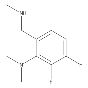 2,3-difluoro-N,N-dimethyl-6-[(methylamino)methyl]aniline结构式