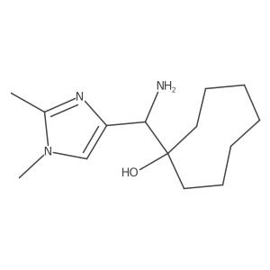 1-[amino(1,2-dimethyl-1H-imidazol-4-yl)methyl]cyclooctan-1-ol Structure