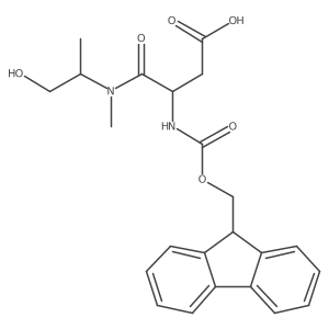 3-({[(9H-fluoren-9-yl)methoxy]carbonyl}amino)-3-[(1-hydroxypropan-2-yl)(methyl)carbamoyl]propanoic acid结构式